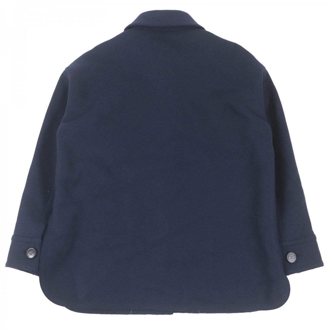 FENDI Jacket FJ7235 Main: 100% wool, Part: Sheepskin, Lining: 100% rayon Navy mens 38 Used Authentic