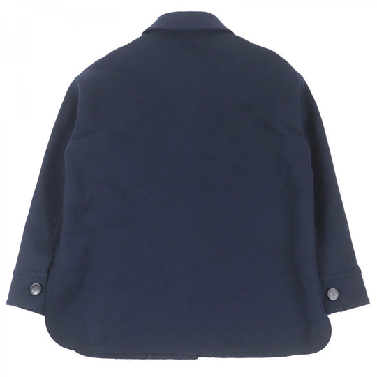 FENDI Jacket FJ7235 Main: 100% wool, Part: Sheepskin, Lining: 100% rayon Navy mens 38 Used Authentic