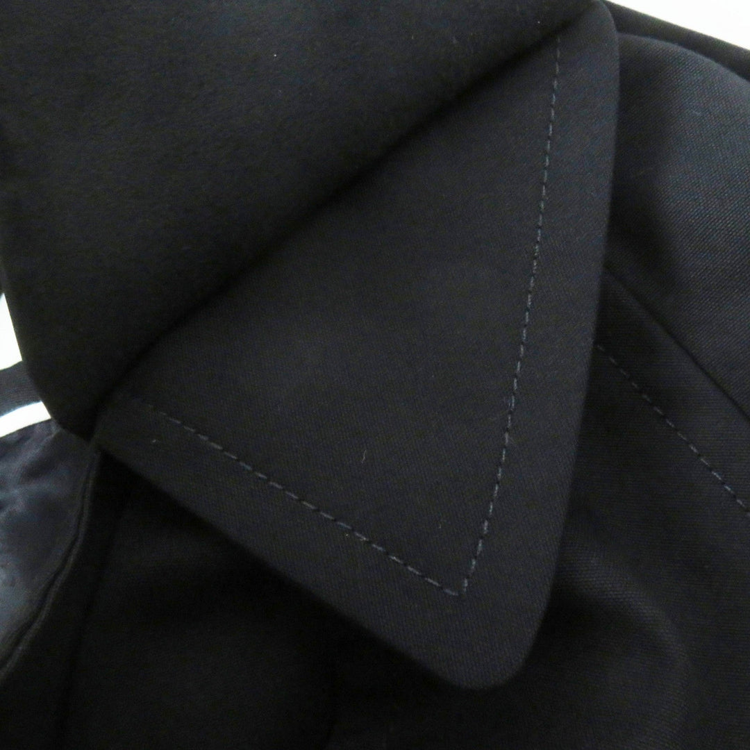 FENDI trench coat FF8824 Outer: 65% polyester, Outer: 35% cotton, Leather part: sheepskin, Lining: 100% rayon, Part: 100% rayon black Women 40 Used Authentic