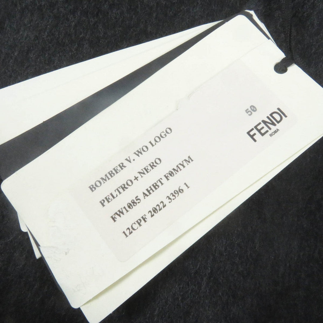 FENDI Blouson FW1085 Outer: 99% wool, Outer: 1% silk, Lining: 45% acrylic, Lining: 45% wool, Lining: 8% nylon Dark gray mens 50 Used Authentic