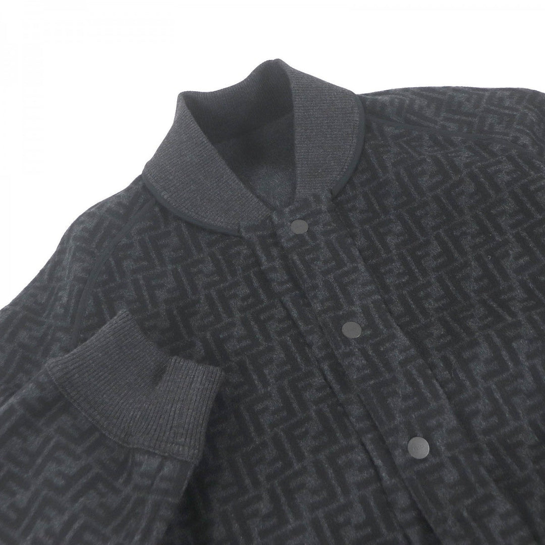 FENDI Blouson FW1085 Outer: 99% wool, Outer: 1% silk, Lining: 45% acrylic, Lining: 45% wool, Lining: 8% nylon Dark gray mens 50 Used Authentic