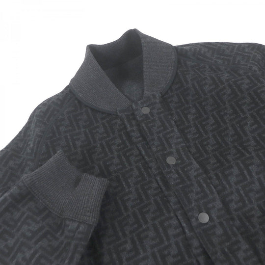 FENDI Blouson FW1085 Outer: 99% wool, Outer: 1% silk, Lining: 45% acrylic, Lining: 45% wool, Lining: 8% nylon Dark gray mens 50 Used Authentic