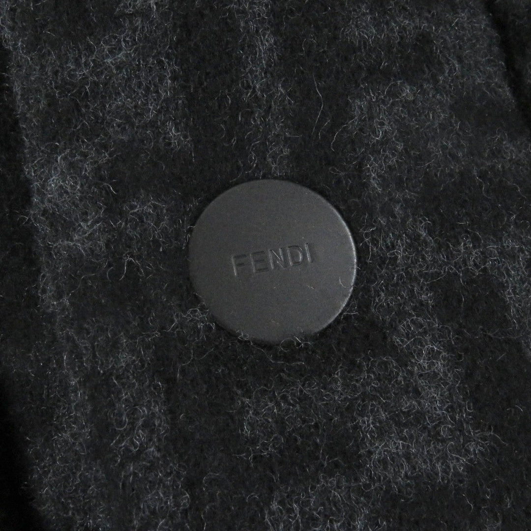 FENDI Blouson FW1085 Outer: 99% wool, Outer: 1% silk, Lining: 45% acrylic, Lining: 45% wool, Lining: 8% nylon Dark gray mens 50 Used Authentic