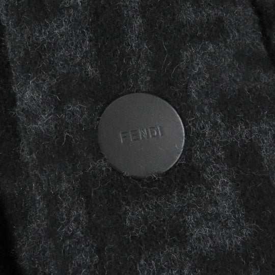 FENDI Blouson FW1085 Outer: 99% wool, Outer: 1% silk, Lining: 45% acrylic, Lining: 45% wool, Lining: 8% nylon Dark gray mens 50 Used Authentic