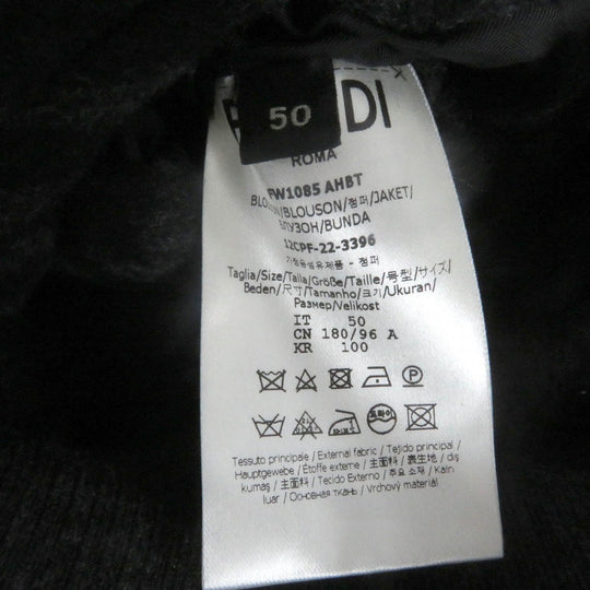 FENDI Blouson FW1085 Outer: 99% wool, Outer: 1% silk, Lining: 45% acrylic, Lining: 45% wool, Lining: 8% nylon Dark gray mens 50 Used Authentic
