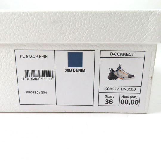 Christian Dior sneakers Fabric, Rubber Multi D-CONNECT Women 36 Used Authentic