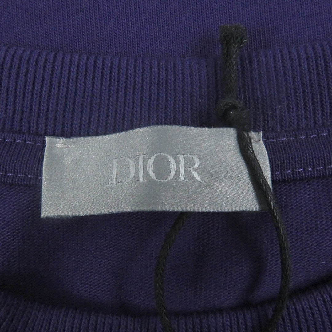 Dior HOMME Short sleeve T-shirt 313J696A0554 Main: 100% cotton, Part: 100% polyester purple mens M Used Authentic
