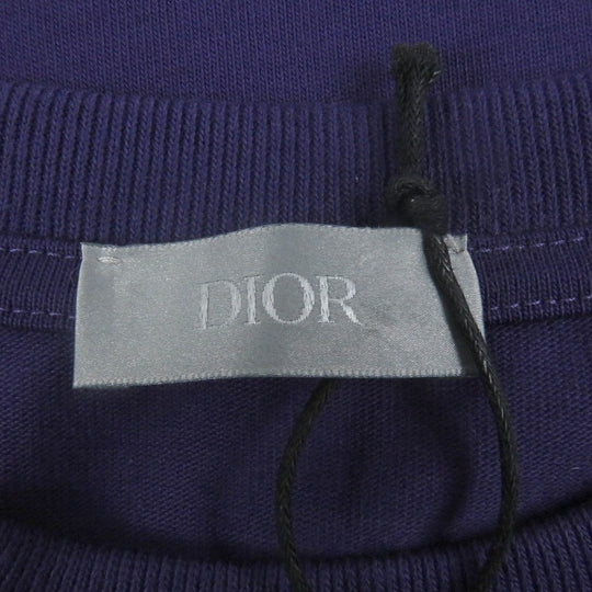 Dior HOMME Short sleeve T-shirt 313J696A0554 Main: 100% cotton, Part: 100% polyester purple mens M Used Authentic