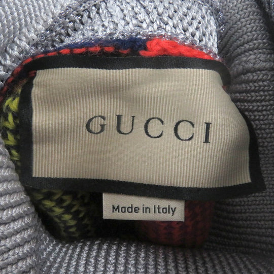 GUCCI sweater 724770 Main: 100% wool, part: 79% rayon, part: 21% polyester, part: 97% wool, part: 2% nylon multicolor mens S Used Authentic