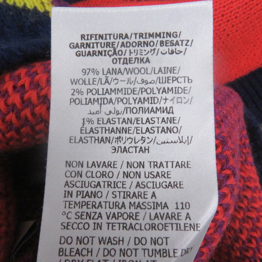 GUCCI sweater 724770 Main: 100% wool, part: 79% rayon, part: 21% polyester, part: 97% wool, part: 2% nylon multicolor mens S Used Authentic