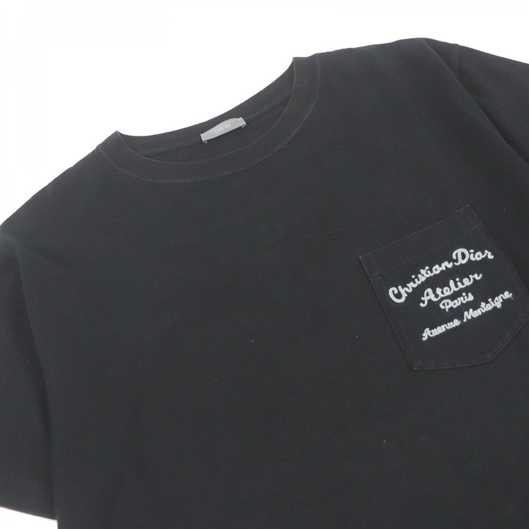 Dior HOMME Short sleeve T-shirt 293J645A0677 Main: 100% cotton, Part: 100% acrylic black mens XL Used Authentic