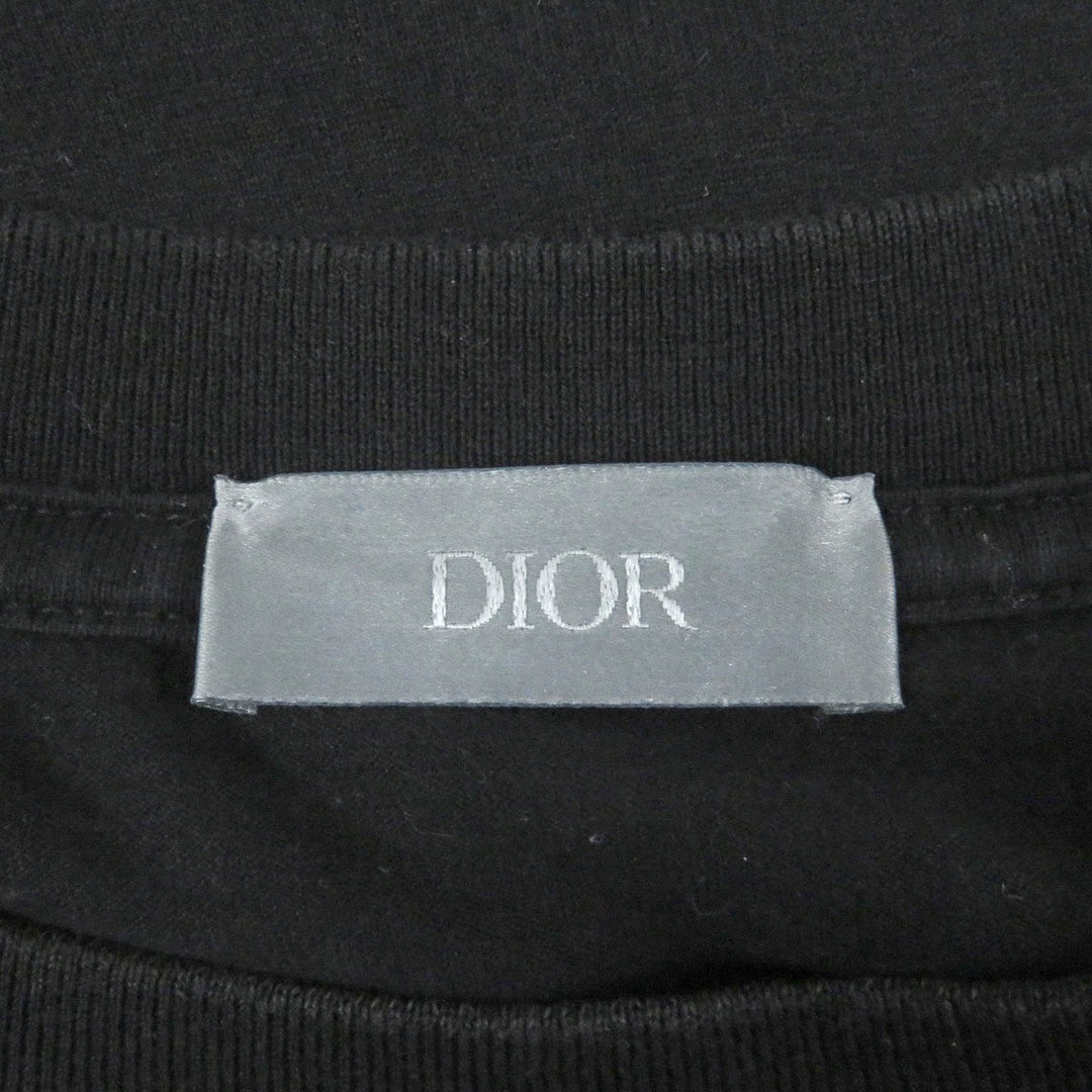 Dior HOMME Short sleeve T-shirt 293J645A0677 Main: 100% cotton, Part: 100% acrylic black mens XL Used Authentic