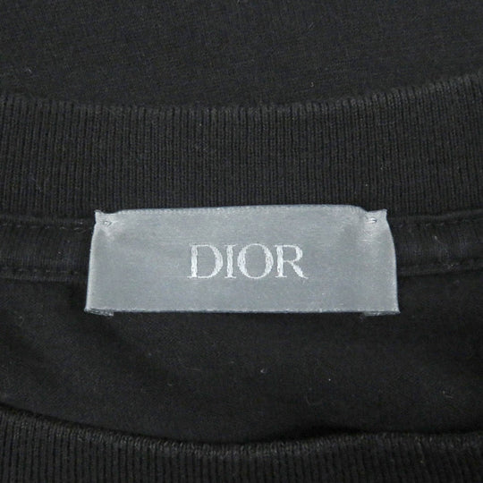 Dior HOMME Short sleeve T-shirt 293J645A0677 Main: 100% cotton, Part: 100% acrylic black mens XL Used Authentic
