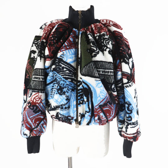 LOUIS VUITTON Jacket Outer: 99% polyester, Outer: 1% rayon, Lining: 96% polyester, Lining: 2% rayon, Lining: 2% cupra Multi Fornasetti Women 32 Used Authentic
