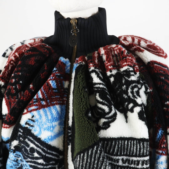 LOUIS VUITTON Jacket Outer: 99% polyester, Outer: 1% rayon, Lining: 96% polyester, Lining: 2% rayon, Lining: 2% cupra Multi Fornasetti Women 32 Used Authentic