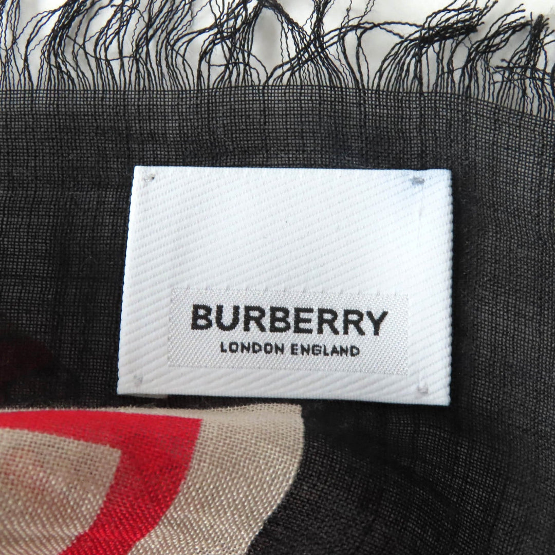 BURBERRY Stall 8018038 Main: 51% wool, Main: 49% silk Multi Women Used Authentic