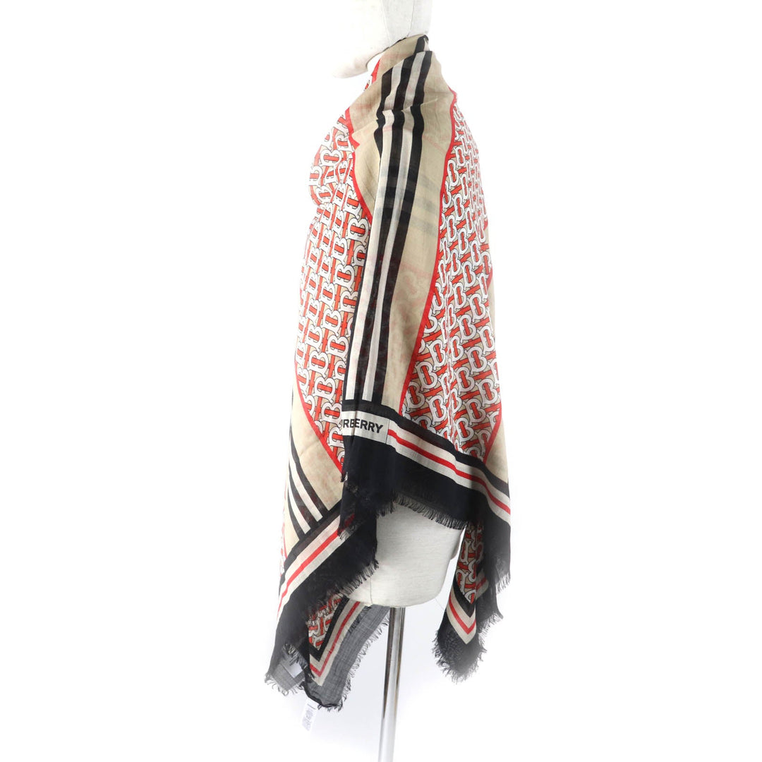 BURBERRY Stall 8018038 Main: 51% wool, Main: 49% silk Multi Women Used Authentic