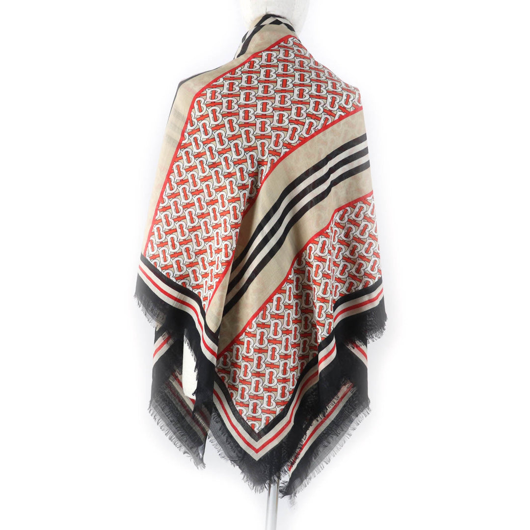 BURBERRY Stall 8018038 Main: 51% wool, Main: 49% silk Multi Women Used Authentic