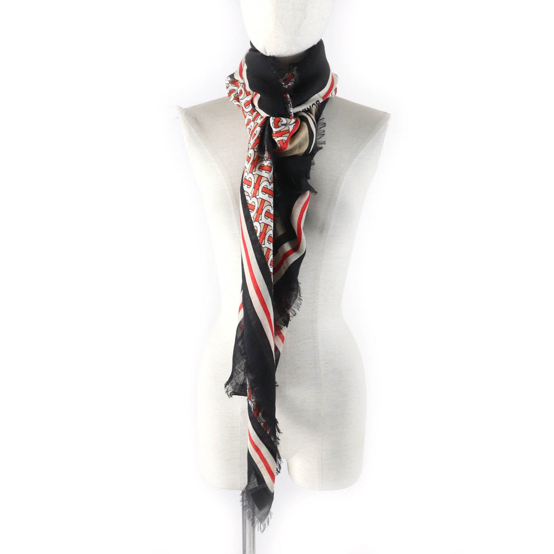 BURBERRY Stall 8018038 Main: 51% wool, Main: 49% silk Multi Women Used Authentic