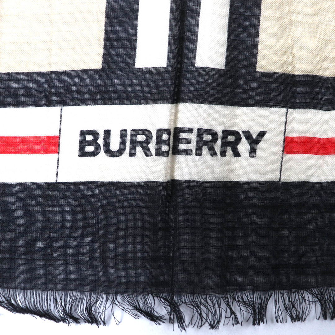 BURBERRY Stall 8018038 Main: 51% wool, Main: 49% silk Multi Women Used Authentic