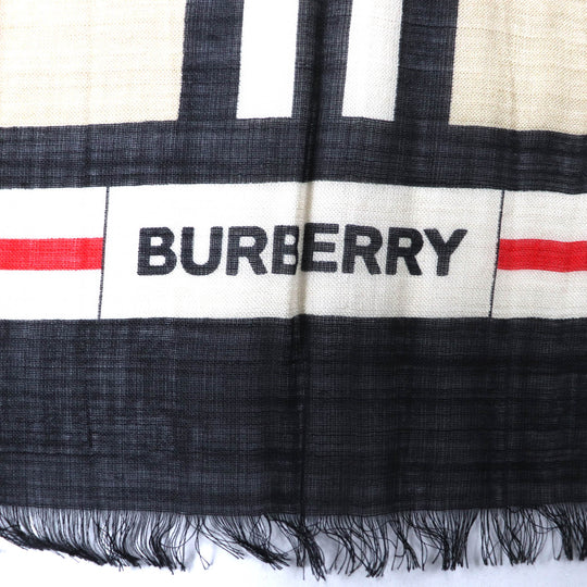 BURBERRY Stall 8018038 Main: 51% wool, Main: 49% silk Multi Women Used Authentic