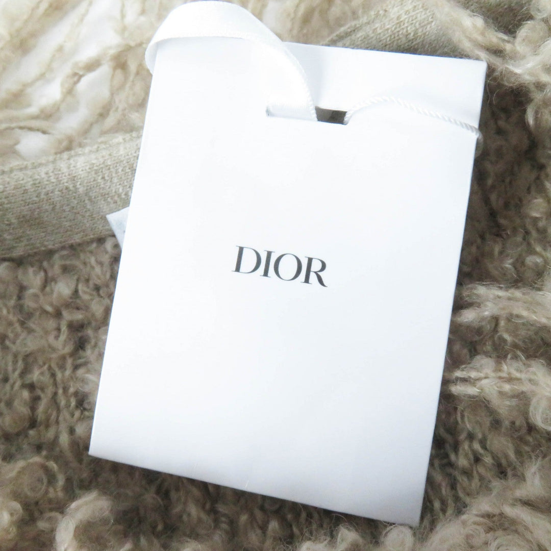 Christian Dior knit 254S59AM420 Outer: 54% mohair, Outer: 36% cashmere, Outer: 10% silk, Part: 100% wool beige Women 40 Used Authentic