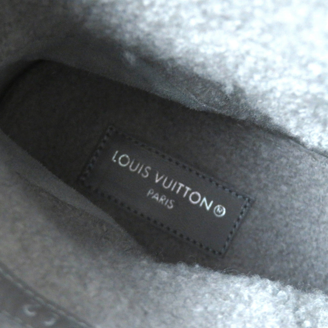 LOUIS VUITTON short boots Main: Mouton gray snowdrop line Women 38 Used Authentic
