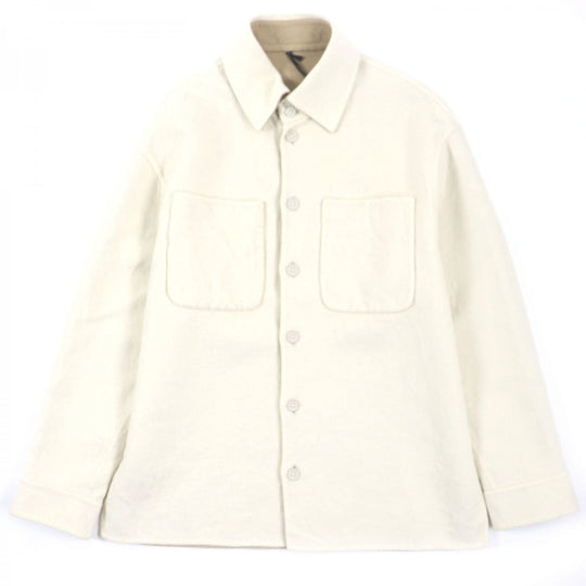 FENDI Jacket FW1077 Main: 100% cashmere Beige Ivory mens 46 Used Authentic