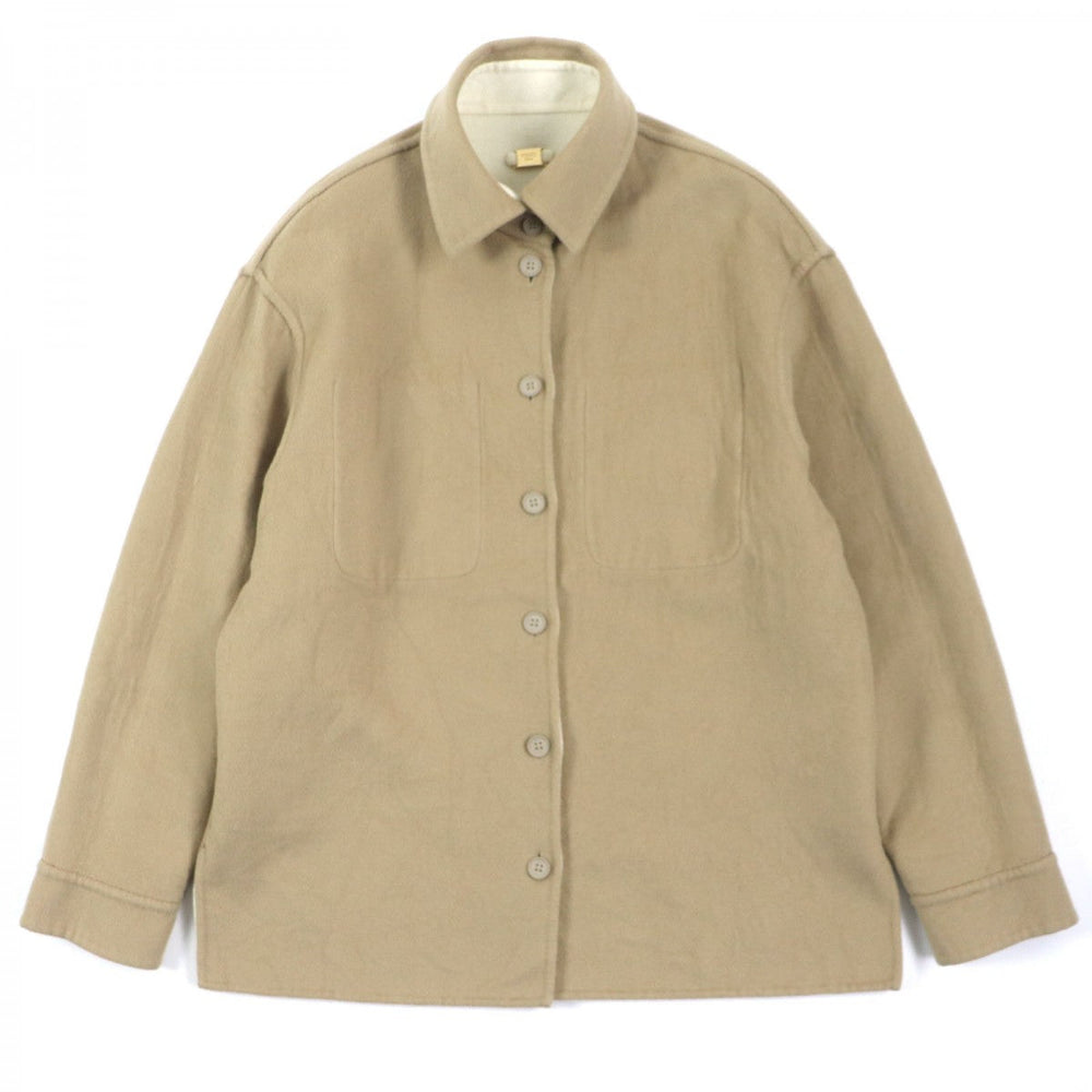 FENDI Jacket FW1077 Main: 100% cashmere Beige Ivory mens 46 Used Authentic