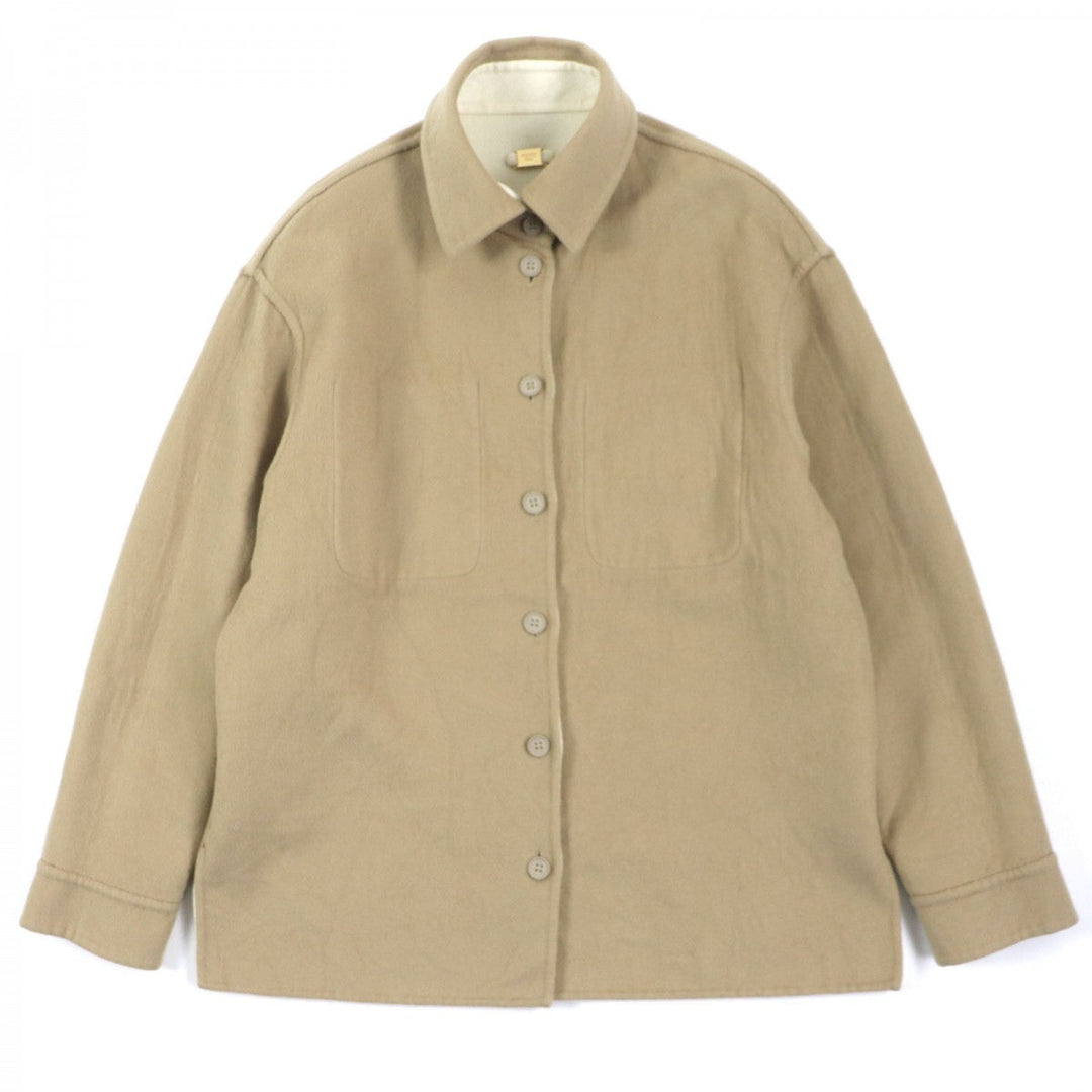 FENDI Jacket FW1077 Main: 100% cashmere Beige Ivory mens 46 Used Authentic