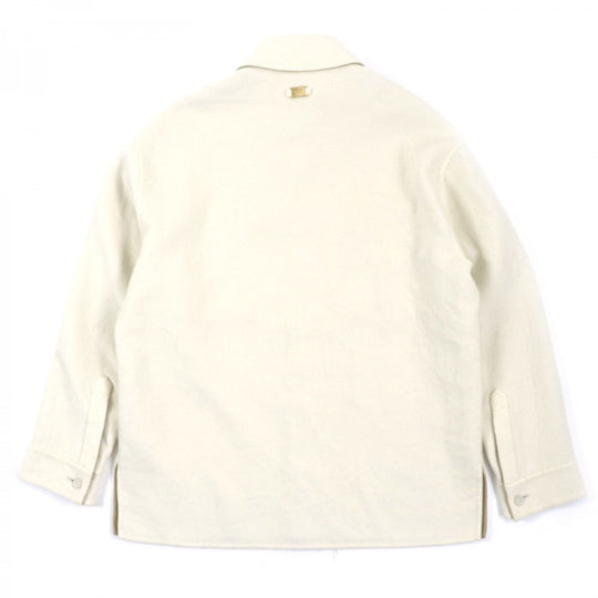 FENDI Jacket FW1077 Main: 100% cashmere Beige Ivory mens 46 Used Authentic