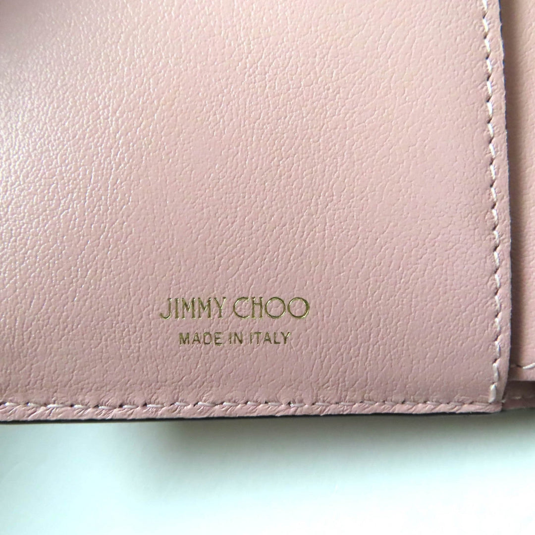 JIMMY CHOO Tri-fold wallet Main: Leather pink MARINDA Women Used Authentic