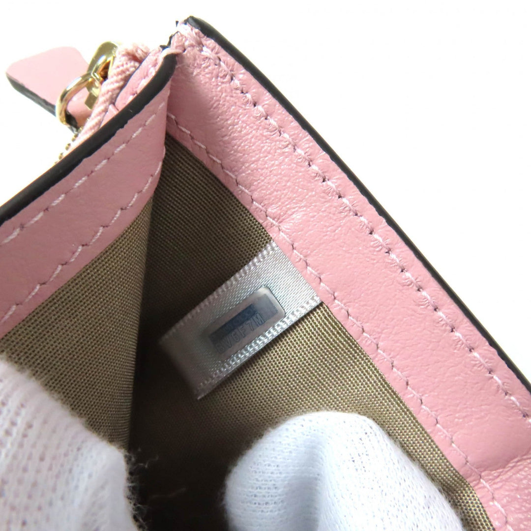 JIMMY CHOO Tri-fold wallet Main: Leather pink MARINDA Women Used Authentic