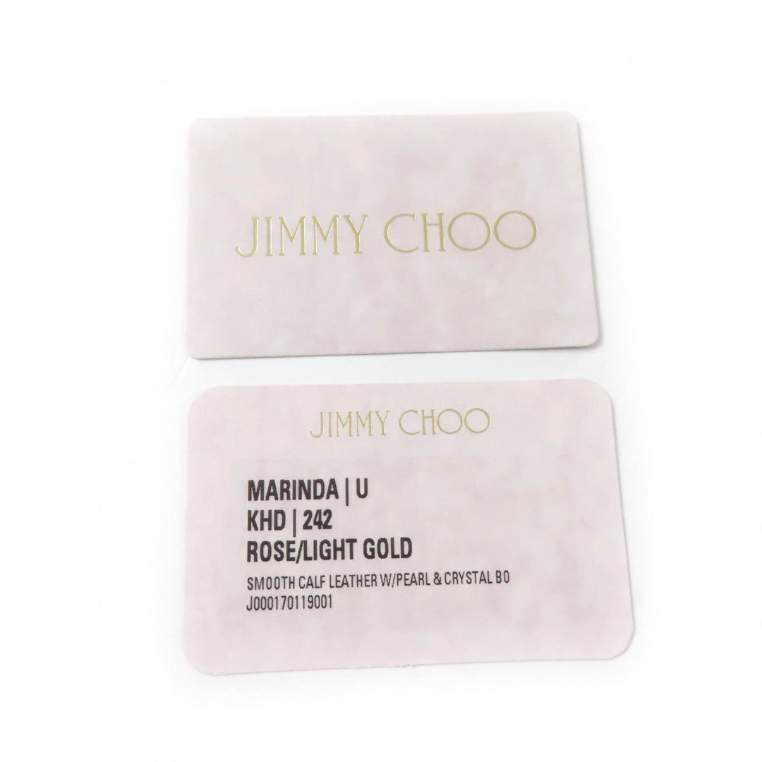 JIMMY CHOO Tri-fold wallet Main: Leather pink MARINDA Women Used Authentic