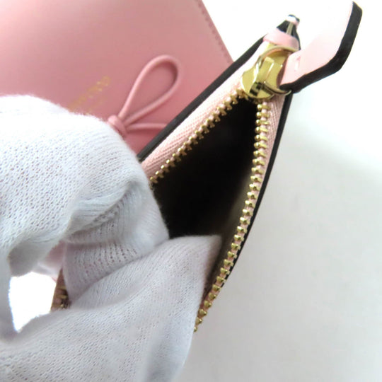 JIMMY CHOO Tri-fold wallet Main: Leather pink MARINDA Women Used Authentic