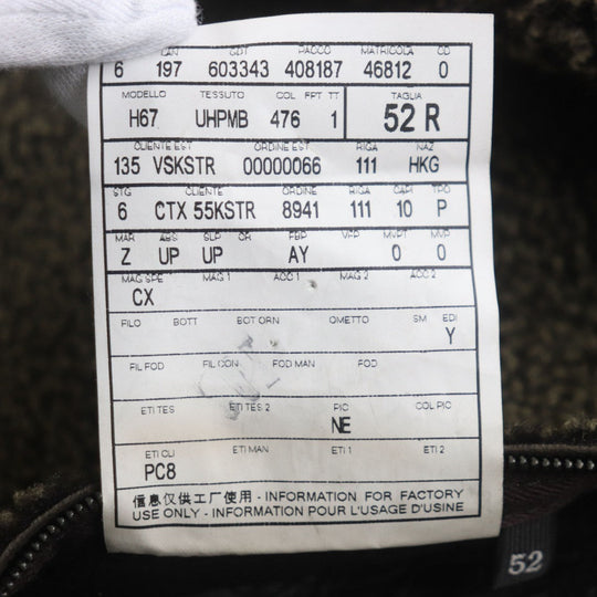 Ermenegildo Zegna Mouton jacket UHPMB Main: 100% lamb leather Dark brown mens 52 Used Authentic