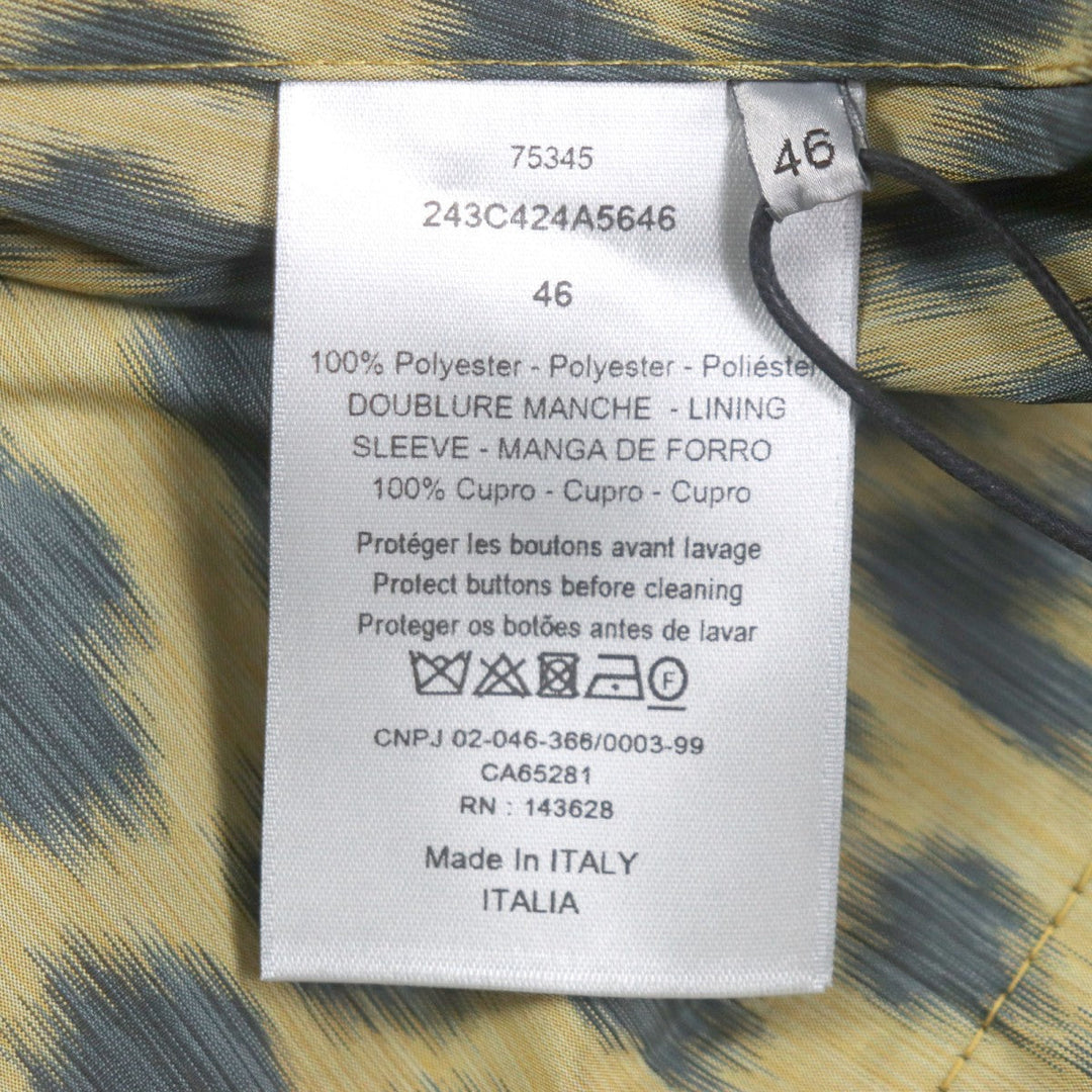 Dior HOMME poncho 243C425A5646 Main: 100% polyester, Sleeve lining: 100% cupra yellow-green mens 46 Used Authentic