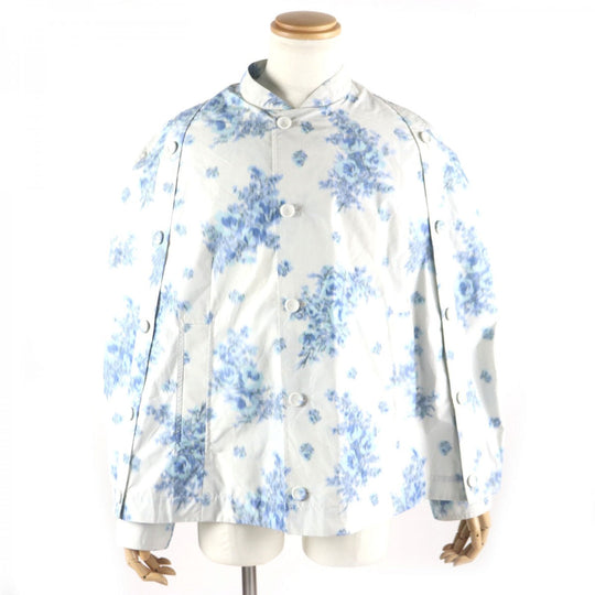 Dior HOMME poncho 243C424A5645 Main: 100% polyester, Sleeve lining: 100% cupra Light gray blue mens 44 Used Authentic