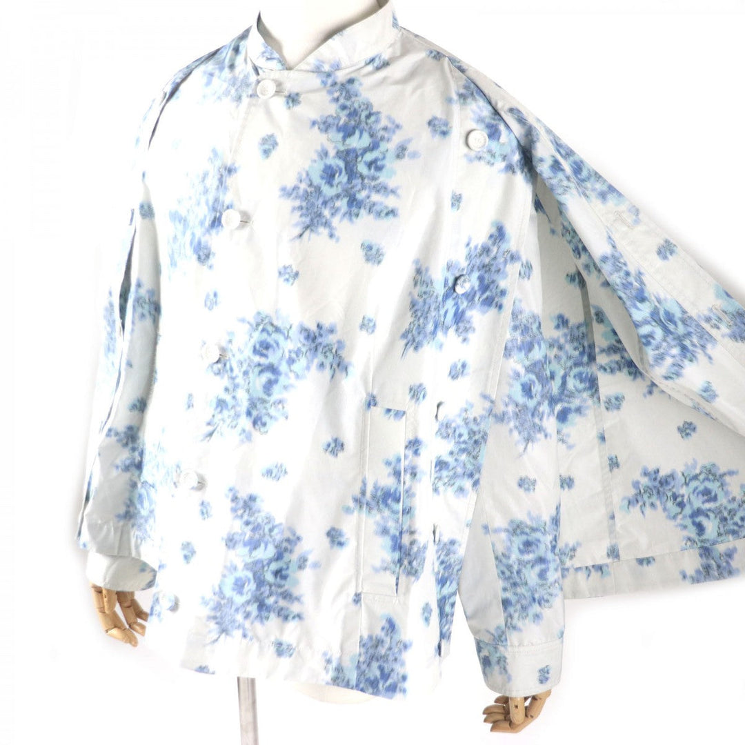 Dior HOMME poncho 243C424A5645 Main: 100% polyester, Sleeve lining: 100% cupra Light gray blue mens 44 Used Authentic