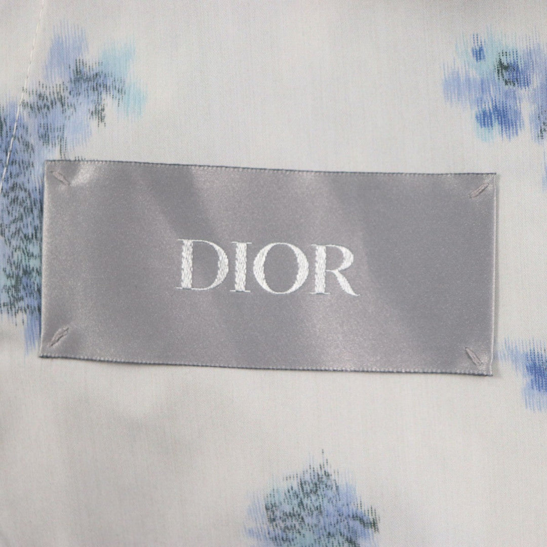 Dior HOMME poncho 243C424A5645 Main: 100% polyester, Sleeve lining: 100% cupra Light gray blue mens 44 Used Authentic