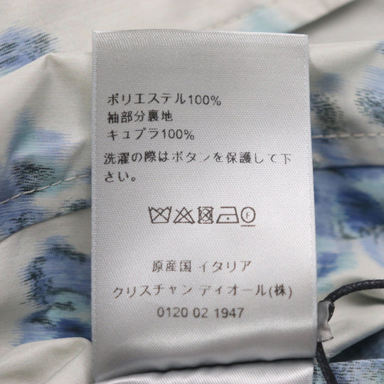 Dior HOMME poncho 243C424A5645 Main: 100% polyester, Sleeve lining: 100% cupra Light gray blue mens 44 Used Authentic