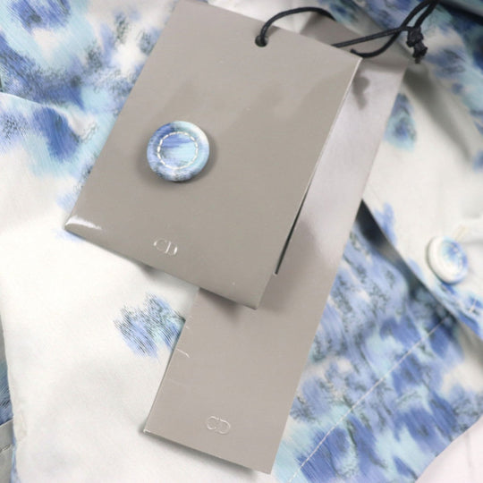 Dior HOMME poncho 243C424A5645 Main: 100% polyester, Sleeve lining: 100% cupra Light gray blue mens 44 Used Authentic