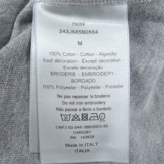 Dior HOMME Short sleeve T-shirt 243J685B0554 cotton gray M