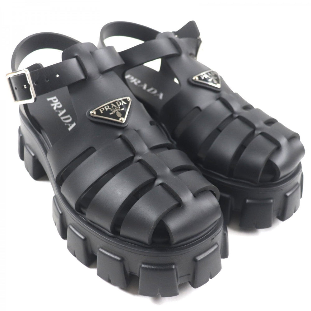 PRADA Sandals rubber black monolith 5
