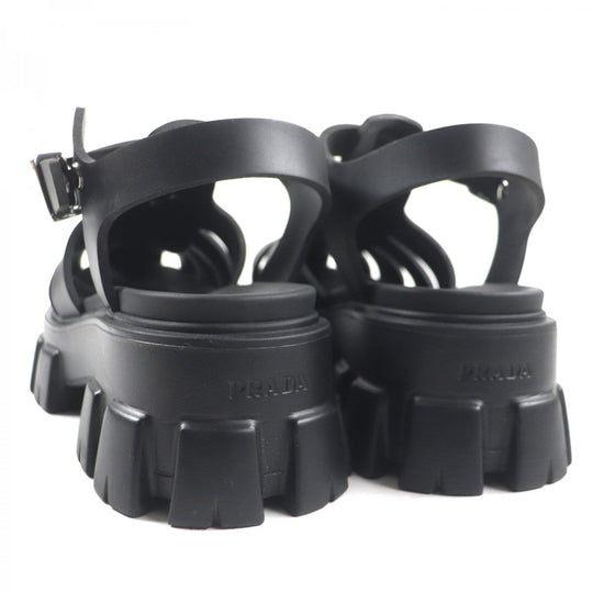 PRADA Sandals rubber black monolith 5