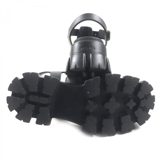 PRADA Sandals rubber black monolith 5