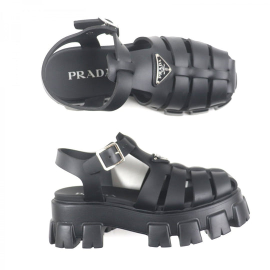 PRADA Sandals rubber black monolith 5