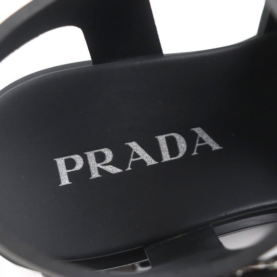PRADA Sandals rubber black monolith 5