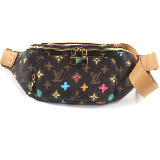 LOUIS VUITTON Sling bag M24858 Main: Monogram Craggy canvas, Part: Leather chocolate Rush Bum Bag mens Used Authentic