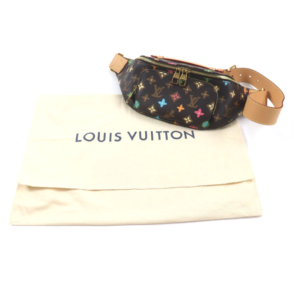 LOUIS VUITTON Sling bag M24858 Main: Monogram Craggy canvas, Part: Leather chocolate Rush Bum Bag mens Used Authentic